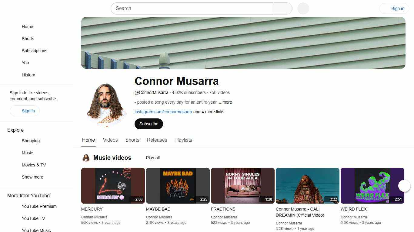 Connor Musarra - YouTube